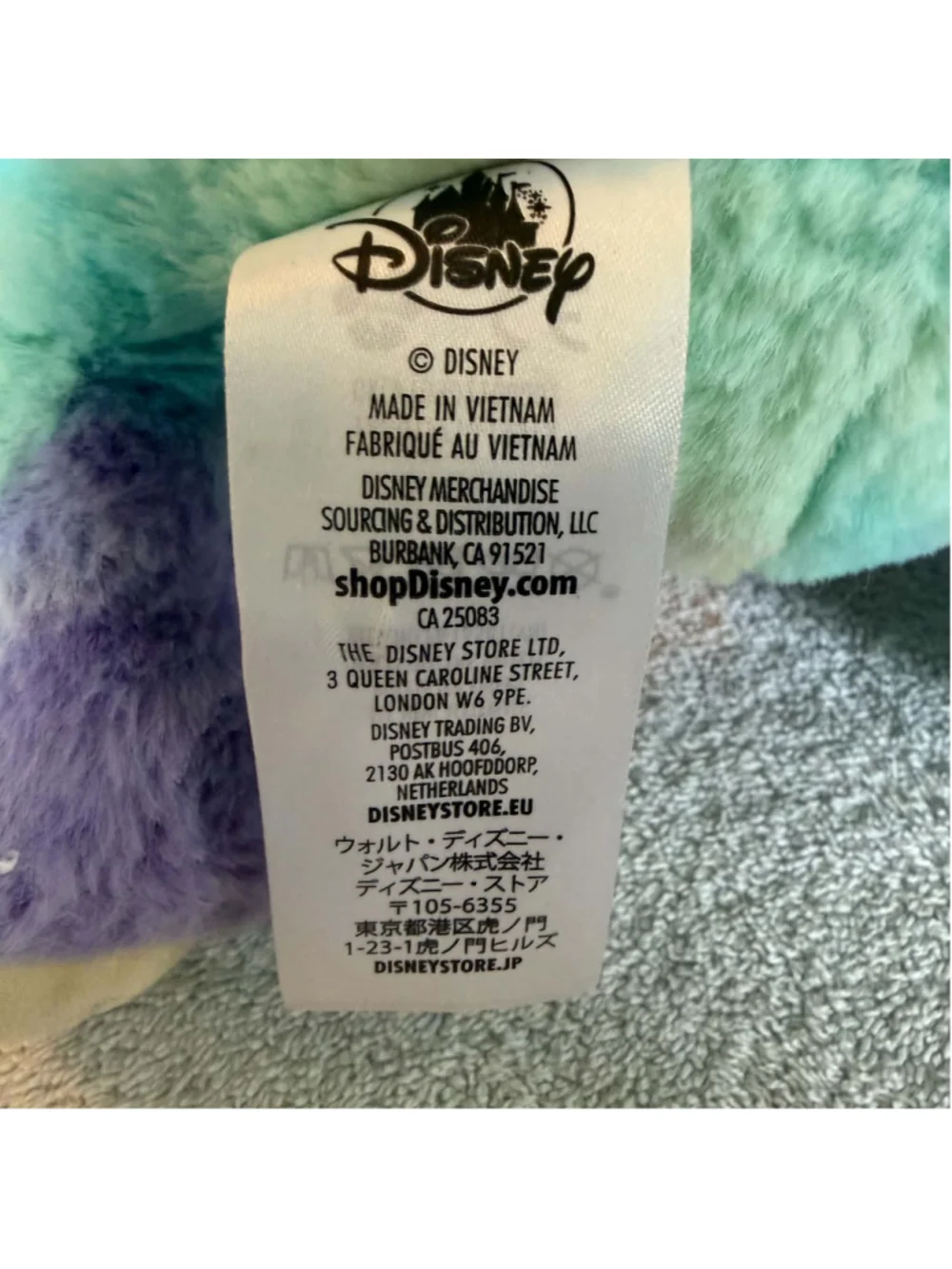 Disney Store 2020 Easter Plush Toy Lilo & Stitch Bunny Multi-color
